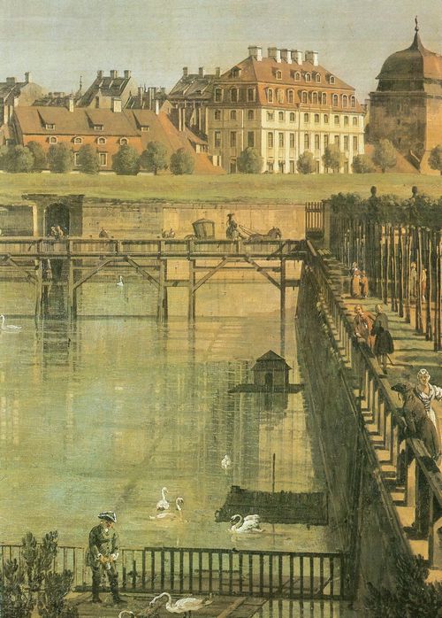 Canaletto (II): Die Spiegelschleife, der Wilsche Torturm und der Malersaal mit der Ostraallee