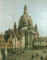 Canaletto (II): Die Frauenkirche zwischen den bürgerlichen Barockbauten des Neumarkts und der Altstädter Wache