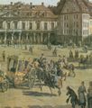 Canaletto (II): Die Altstdter Wache mit Galakarosse Augusts III. und reicher Staffage