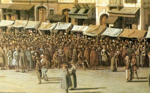 Canaletto (II): Markttreiben auf dem stlichen Teil des Altmarkts