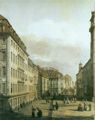Canaletto (II): Die Kreuzgasse mit Bürgerhäusern und Palais Vitzthum-Rutowski