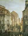 Canaletto (II): Das Palais Vitizthum-Rutkowski, die Kreuzgasse und das Langhaus der Kreuzkirche