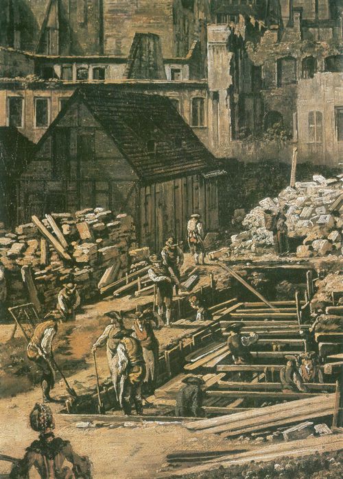 Canaletto (II): Bergungsarbeiten an den Trmmern