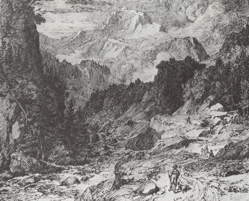 Koch, Joseph Anton: Blick auf die Jungfrau vom Lütschinental