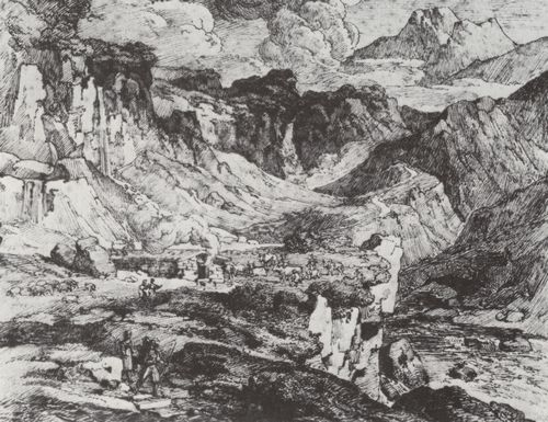 Koch, Joseph Anton: Alm im Berner Oberland