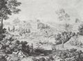 Koch, Joseph Anton: Blick von S. Balbina auf die Ruinen der Thermen des Caracalla