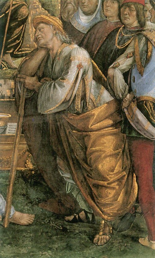 Signorelli, Luca: Fresken in der Sixtinischen Kapelle: Testament und Tod des Moses, Detail