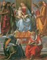 Signorelli, Luca: Thronende Jungfrau zwischen Heiligen