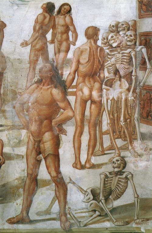 Signorelli, Luca: Werke im Dom von Orvieto: Auferstehung des Fleisches, Detail