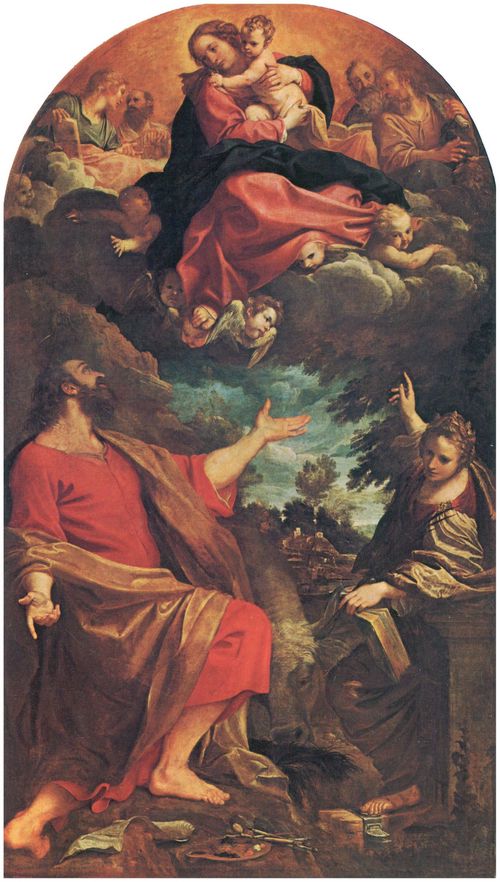 Carracci, Annibale: Madonna mit Kind und Heiligen