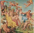 Carracci, Annibale: Triumphzug Bacchus und Ariadne, Ausschnitt links
