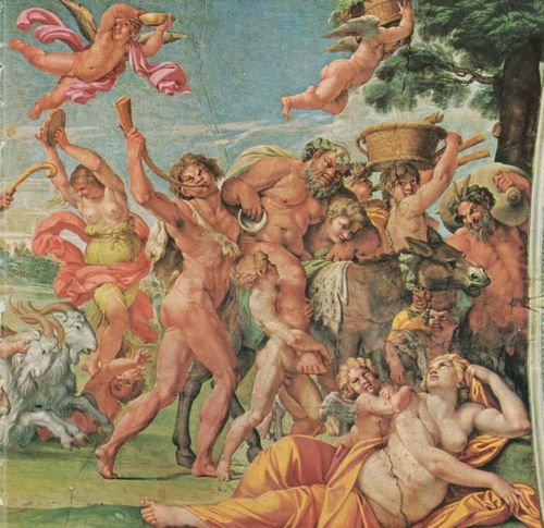 Carracci, Annibale: Triumphzug Bacchus und Ariadne, Ausschnitt rechts