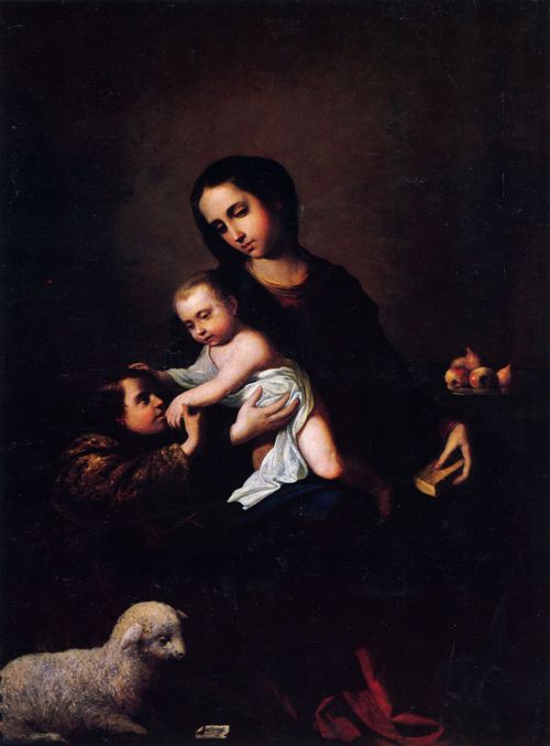 Zurbarn, Francisco de: Die Jungfrau mit Kind mit Johannes dem Tufer