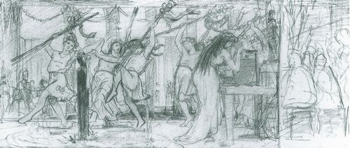 Alma-Tadema, Sir Lawrence: Das Winzerfest, Skizze