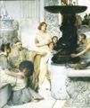 Alma-Tadema, Sir Lawrence: Die Skulpturengalerie, Detail