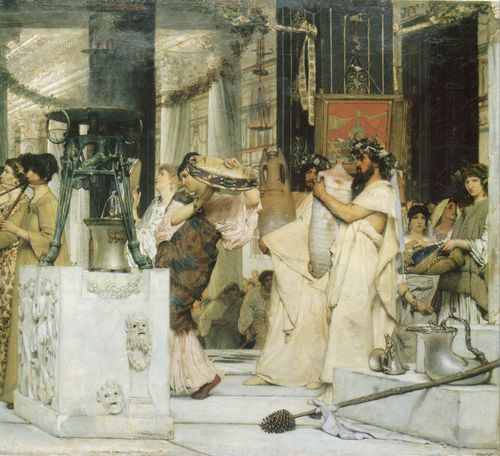 Alma-Tadema, Sir Lawrence: Das Winzerfest, Detail