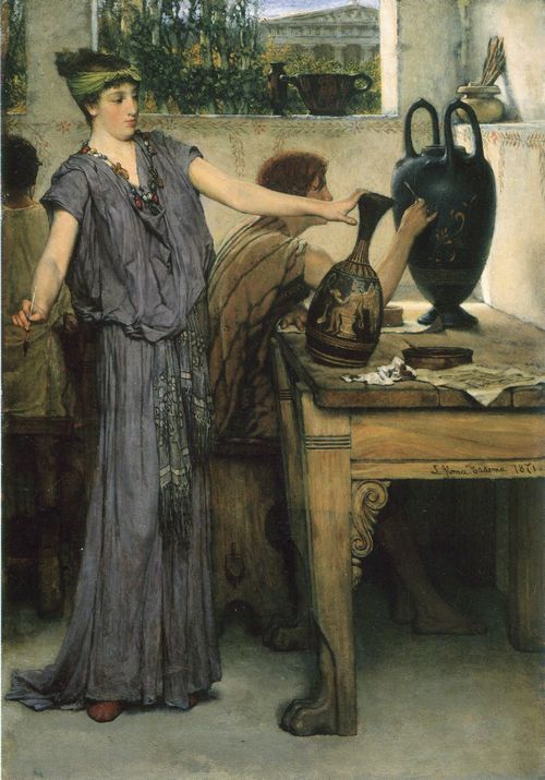 Alma-Tadema, Sir Lawrence: Tpfermalerei