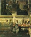 Alma-Tadema, Sir Lawrence: Eine ägyptische Witwe in der Zeit von Diokletian, Detail