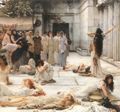 Alma-Tadema, Sir Lawrence: Die Frauen von Amphissa, Detail