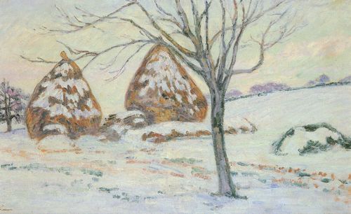 Guillaumin, Jean-Baptiste Armand: Palaiseau, Heuschober im Schnee