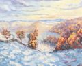 Guillaumin, Jean-Baptiste Armand: Der Berg Bariou und das Tal der Creuse im Winter