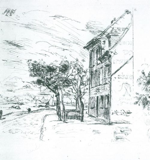 Guillaumin, Jean-Baptiste Armand: Landschaft mit Schnke oder Wirtshaus in Ivry