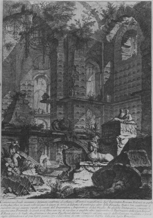 Piranesi, Giovanni Battista: Architekturen und Perspektiven, 2. Teil: Camera sepolcrale
