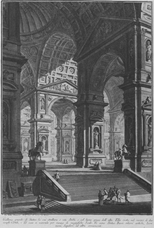 Piranesi, Giovanni Battista: Architekturen und Perspektiven, Erster Teil: Galleria grande di Statue
