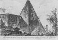 Piranesi, Giovanni Battista: Varie Vedute: Cestius-Pyramide