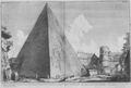 Piranesi, Giovanni Battista: Die antiken Bauten Roms: Cestius-Pyramide