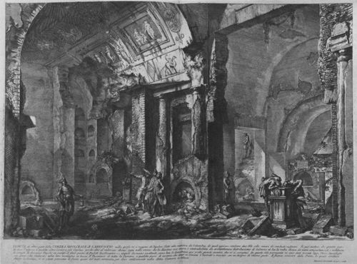 Piranesi, Giovanni Battista: Camere sepolcrali: Grabkammer des L. Arrunzio