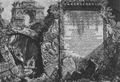 Piranesi, Giovanni Battista: Die antiken Bauten Roms (Band I): Frontispiz (1. Zustand)