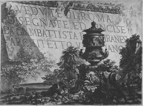 Piranesi, Giovanni Battista: Vedute di Roma: Titelblatt