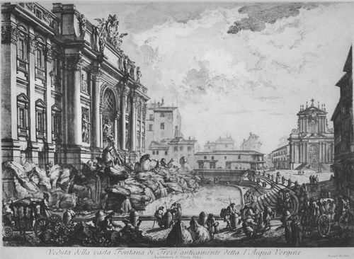 Piranesi, Giovanni Battista: Vedute di Roma: Fontana di Trevi