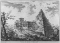 Piranesi, Giovanni Battista: Vedute di Roma: Cestius-Pyramide