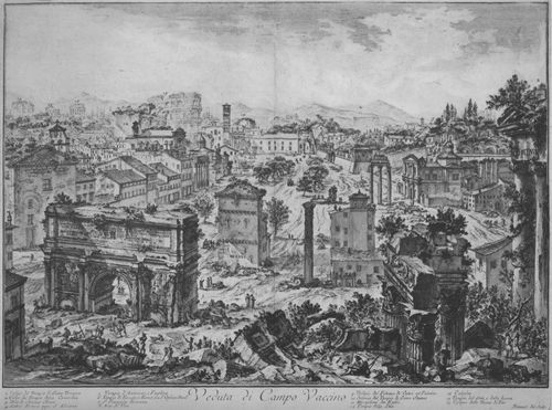 Piranesi, Giovanni Battista: Vedute di Roma: Campo Vaccino (Forum Romanum)