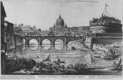 Piranesi, Giovanni Battista: Vedute di Roma: Ponte und Castel S. Angelo