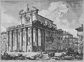 Piranesi, Giovanni Battista: Vedute di Roma: Tempel des Antoninus und der Faustina