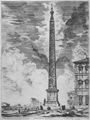 Piranesi, Giovanni Battista: Vedute di Roma: Der Obelisk bei S. Giovanni in Laterano