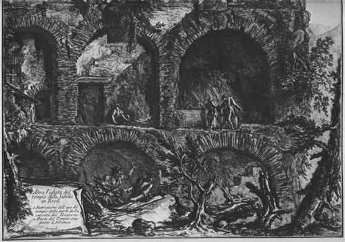 Piranesi, Giovanni Battista: Vedute di Roma: Tempel der Sybille in Tivoli