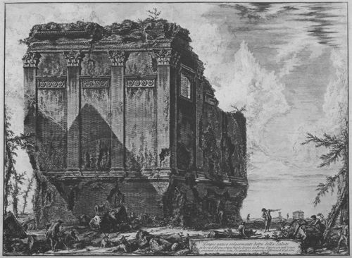 Piranesi, Giovanni Battista: Vedute di Roma: Sog. Tempio della Salute (Grabmal an der Via Appia)