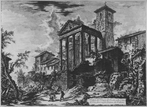 Piranesi, Giovanni Battista: Vedute di Roma: Sog. Tempel des Herkules in Cori