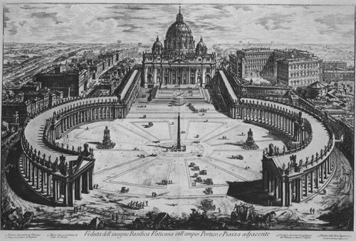 Piranesi, Giovanni Battista: Vedute di Roma: Piazza di S. Pietro