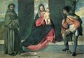 Tizian: Die Jungfrau mit dem Kind und dem Hl. Antonius von Padua und dem Hl. Rochus