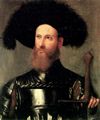Romanino, Girolamo: Porträt eines Mannes mit Rüstung