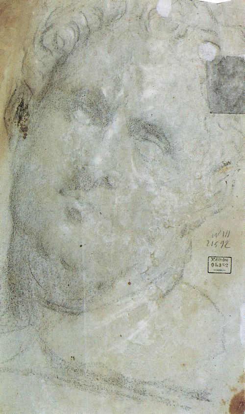 Tintoretto, Jacopo: Studie zu einem nackten, liegenden Mann