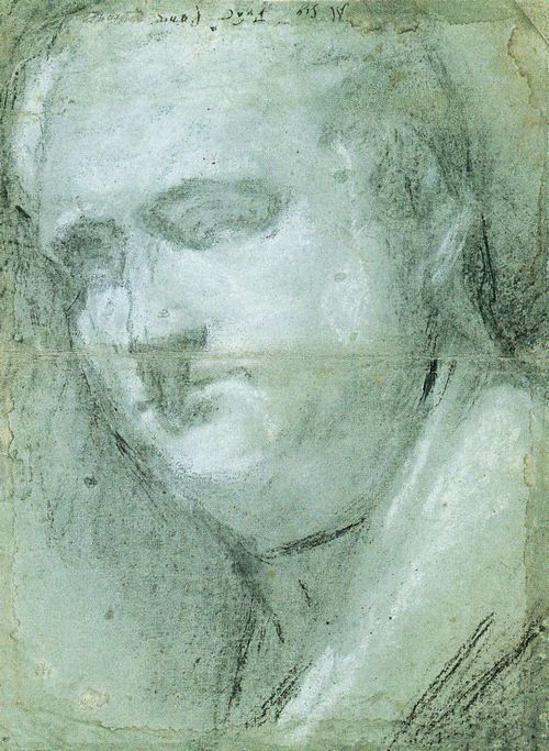 Bassano, Jacopo: Kopfzeichnung des Vitellius