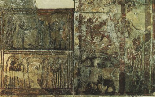 Unbekannte gyptische Knstler: Ausschnitt einer Wandmalerei