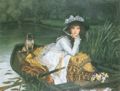 Tissot, Jacques-Joseph: Eine Junge Frau in einem Boot