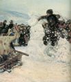 Surikow, Wassilij Iwanowitsch: Einnahme der Schneestadt, Ausschnitt links